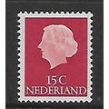 NETHERLANDS 1953 15c RED QUEEN JULIANA SG 777 M...
