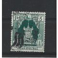 Burma.SG110 1r Lion Throne (Green).Fine Used.Ju...