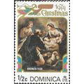 DOMINICA, CHRISTMAS, Shephers, Oronzo Tiso, gold 1974, ½c