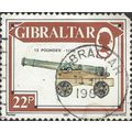 GIBRALTAR, Artillery, brown 1987, 22p