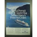 1987 Princess Cruises Ad - Alaska Doesn't End at Glacier Bay