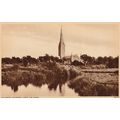 Salisbury Cathederal From The River Wiltshire P...