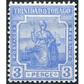 Trinidad & Tobago 1922 3d bright blue SG 211 un...