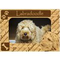 Labradoodle w Paws Engraved Wood Picture Frame ...