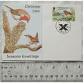 1980 Isle of Man Season's Greetings - robin & w...