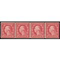 492, Mint VF NH 2¢ Coil Line Strip of Four Stam...