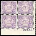 701, Mint NH VF 50¢ Plate Block of Four CV $230...