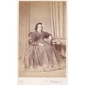 VICT. CDV PHOTO -SEATED STOUT LADY BY HAY ,EDIN...
