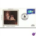 Benham Silk FDC 1981 Christmas 18p Flying Angel