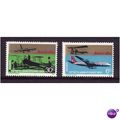 AUSTRALIA 1970 QUANTAS SET 2 VALS U/M MINT