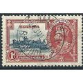 Bermuda 1935 SG94 1d Deep Blue & Scarlet Silver...