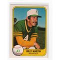 1981 Fleer Billy Martin baseball card #581 -NM-...