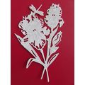6 x Tattered Lace Die Cuts Purple Iris