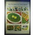 1950 Birds Eye Frozen Green Peas Ad - Thrifty T...