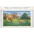 Mom , can Freddie Stay for Lunch ? Humour Postc...