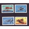 DOMINICA 1983 MANNED FLIGHT SG853 /856 SET 4 VA...