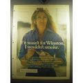 1974 Winston Cigarettes Ad - If it wasn't for Winston, I wouldn't smoke