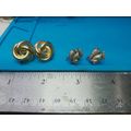Vintage Sterling Silver earrings screw on and g...