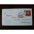 1875 GB QV 1d Red stamp 177 KS cover Manchester...