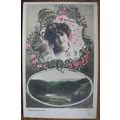 vintage postcard Marie Studholme + Cumbria View