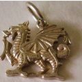 Vintage 925 Welsh Dragon Silver Charm