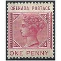 Grenada 1883 SG31 1d Carmine Mounted Mint...