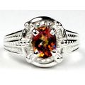 Twilight Fire Topaz, 925 Sterling Silver Ring, ...