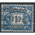 1937 D33 1/- Blue Postage Due Good Used