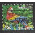 AUS 1994 45c 'AUSTRALIAN ZOO'S -SCARLET MACAW '...