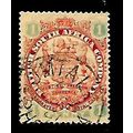 RHODESIA 1897 1d SCARLET and EMERALD SG42 FINE ...