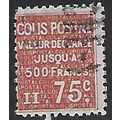 France Pa Mi 78: 75 c. orange-red Parcel Stamp