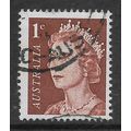 AUSTRALIA 1966 1c DEEP RED BROWN QUEEN ELIZABET...