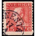 Sverige Sweden 1925 King Gustaf V 15ore Used St...