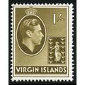 British Virgin Islands 1938 1/- Olive Brown Mou...