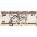 MEXICO, OLYMPICS, Mexico Hurdles, brown 1966, 80c