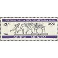 MEXICO, OLYMPICS, Mexico Torch Bearer, blue 1966, $2.75