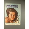 1964 Pepsi-Cola Soda Ad - For Those Who Think Young
