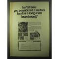 1971 Dreyfus Fund Ad - A Long-Term Investment