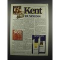 1983 Kent Cigarettes Ad - Sports Business