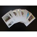 BENHAM PC - SILK POSTCARD YEAR SET 1985