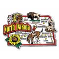 North Dakota Jumbo State Map Fridge Magnet