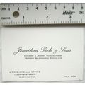 Vintage visiting card - Jonathan Dale & Sons Wa...