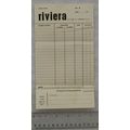 Vintage: unused order form Riviera, King Street...