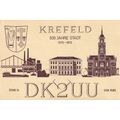 Krefeld Dusseldorf 1970s QSL Postcard Radio Card
