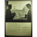 1958 First National City Bank Ad - A pause in the Palazzo