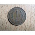 Eastern Caribbean Territories 1955 1 Cent Coin