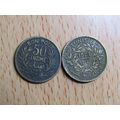 Tunisia 1921 50 Centimes Coin