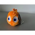 PAC MAN CLYDE ORANGE GHOST PLUSH BAG CLIP