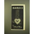 1961 Albert Weiss Heart Aglow Pin Advertisement...