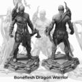 boneflesh dragon warrior 75mm miniature model h...
